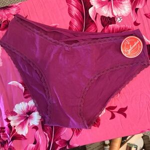 Splendid Women's Rich Purple Lace Panties
